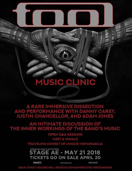 TOOL Music Clinic 2018 w/ DANNY CAREY 
