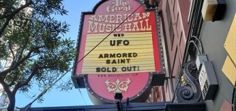 UFO 2019: Great American Music Hall in  San Francisco, CA w/ Armored Saint