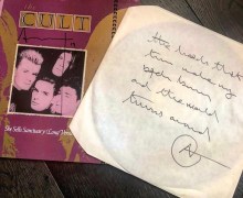 The Cult  Auction: “She Sells Sanctuary” w/ Ian Astbury Autograph/Lyrics Up For Grabs