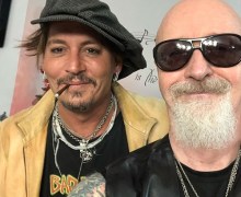 Johnny Depp Hangs w/ Judas Priest Frontman Rob Halford 2019