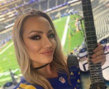 Alice Cooper Guitarist Nita Strauss, “Doors Just Opened at SoFi Stadium” – Los Angeles Rams vs Chargers – 2021