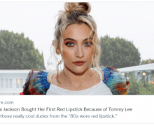 WTF? Paris Jackson Bought Her First Lipstick to Look Like Tommy Lee and Nikki Sixx – 2022 – Allure