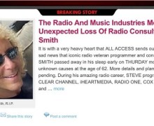 Ex-Megadeth’s David Ellefson Pays Tribute to Radio Executive Steve Smith – 2022 – Consultant/Programmer